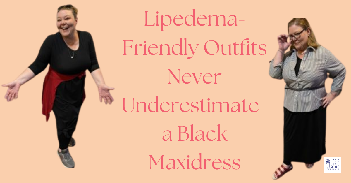 Lipedema-Friendly Outfits Never Underestimate a Black Maxidress