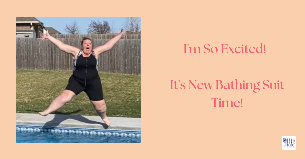 I'm so excited! It's new bathing suit time!