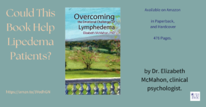 Could this book help lipedema patients? Available on Amazon in paperback and hardcover. 476 pages. by Dr. Elizabeth McMahon, clinical psychologist.