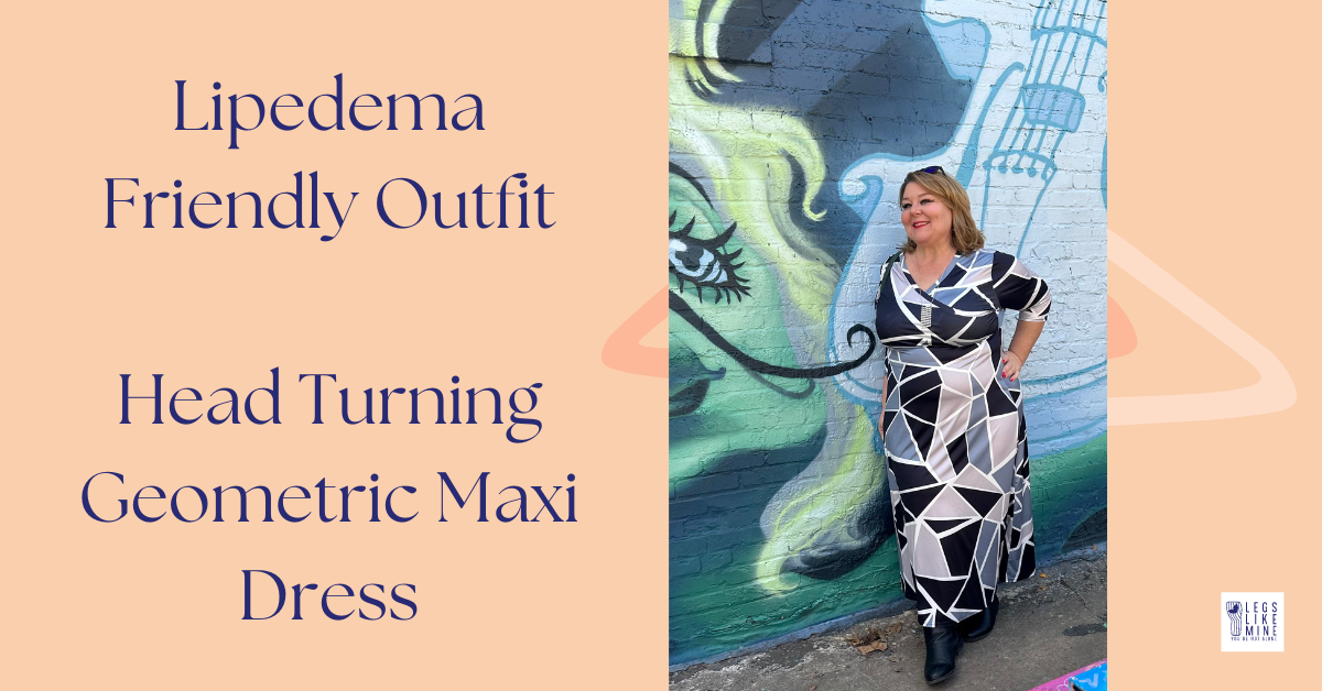 Lipedema Friendly Outfit Head Turning Geometric Maxi Dress